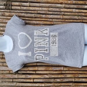 Victoria Secret PINK Ladies size small bling tshirt